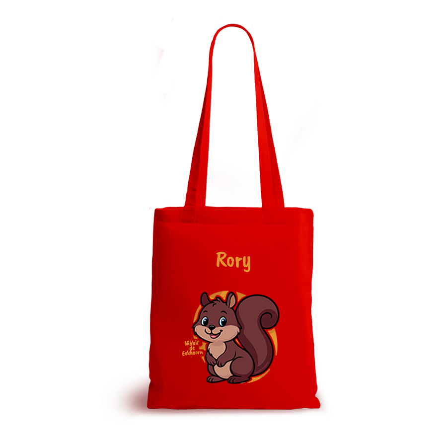 Nibbit de Eekhoorn | tote bag | gepersonaliseerd met naam - Afbeelding 17