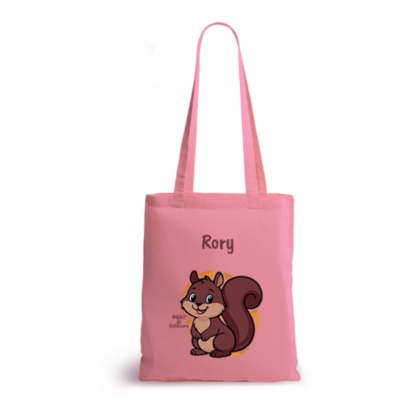Nibbit de Eekhoorn | tote bag | gepersonaliseerd met naam