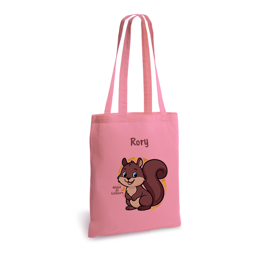 Nibbit de Eekhoorn | tote bag | gepersonaliseerd met naam - Afbeelding 3