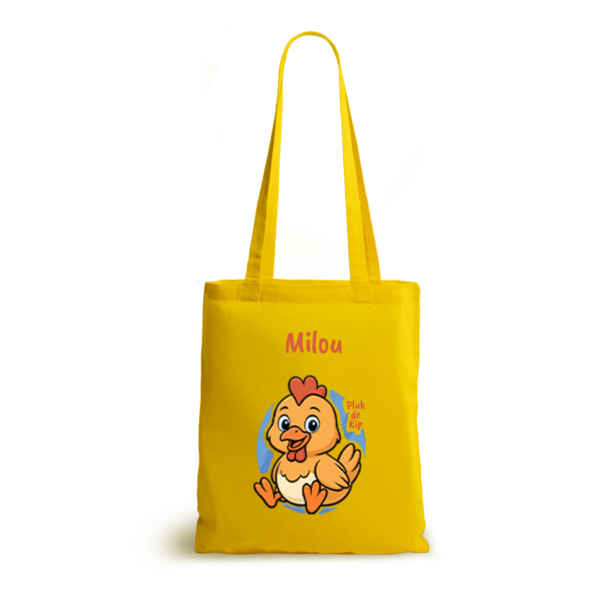 Pluk de Kip | tote bag | gepersonaliseerd met naam