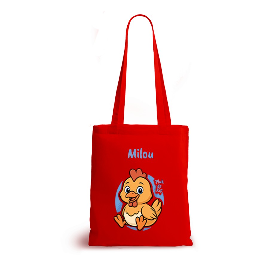 Pluk de Kip | tote bag | gepersonaliseerd met naam - Afbeelding 7