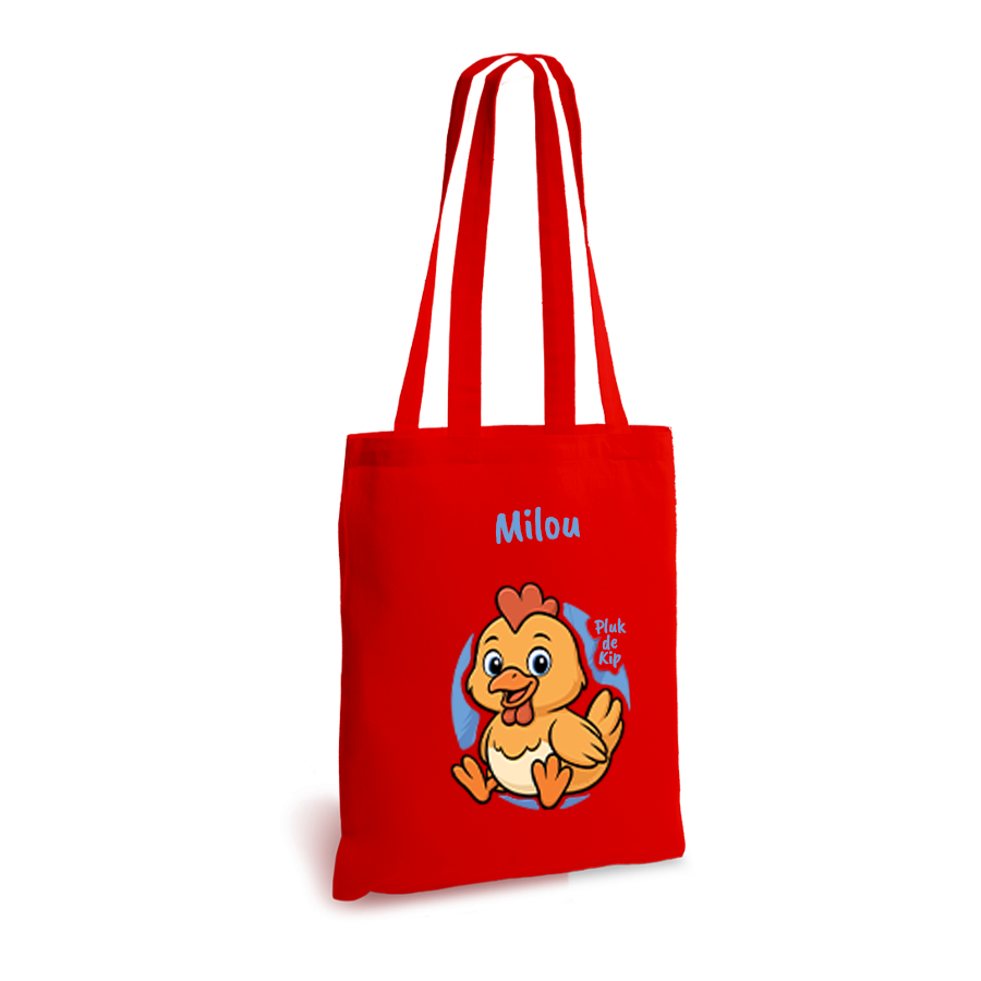 Pluk de Kip | tote bag | gepersonaliseerd met naam - Afbeelding 6