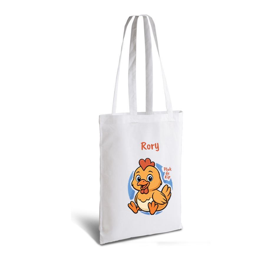 Pluk de Kip | tote bag | gepersonaliseerd met naam - Afbeelding 2