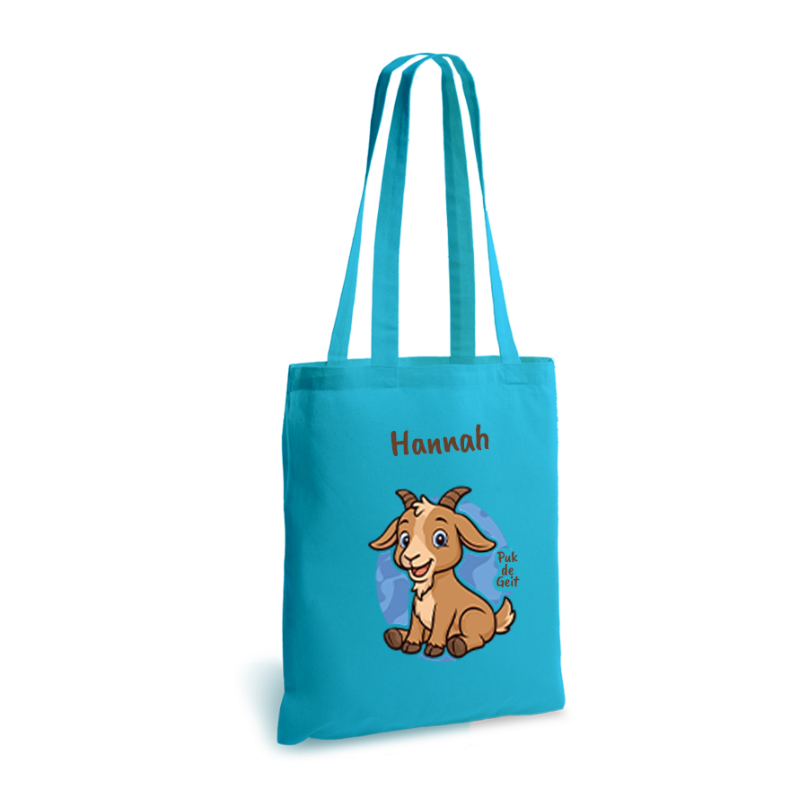 Puk de Geit | tote bag | gepersonaliseerd met naam - Afbeelding 3