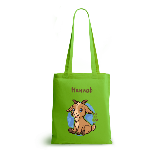 Puk de Geit | tote bag | gepersonaliseerd met naam
