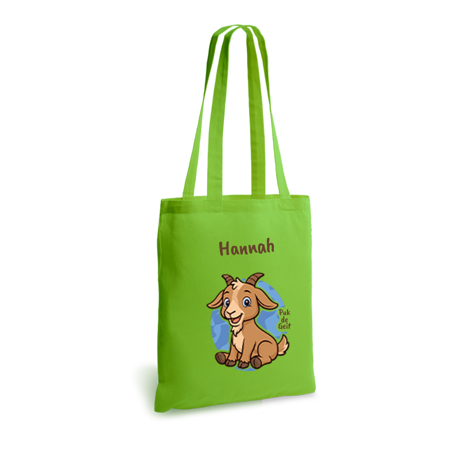 Puk de Geit | tote bag | gepersonaliseerd met naam - Afbeelding 4