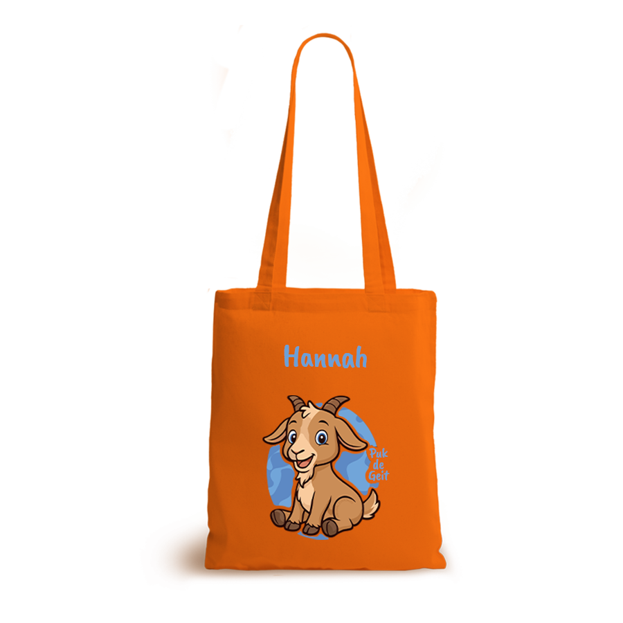 Puk de Geit | tote bag | gepersonaliseerd met naam - Afbeelding 5