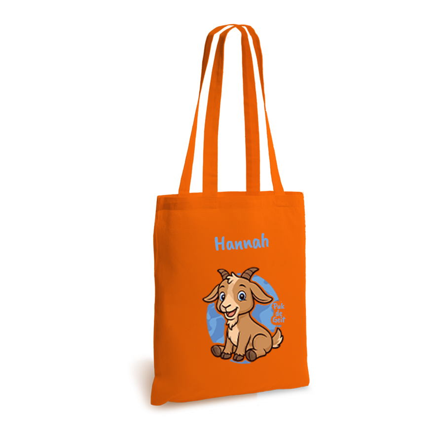 Puk de Geit | tote bag | gepersonaliseerd met naam - Afbeelding 6