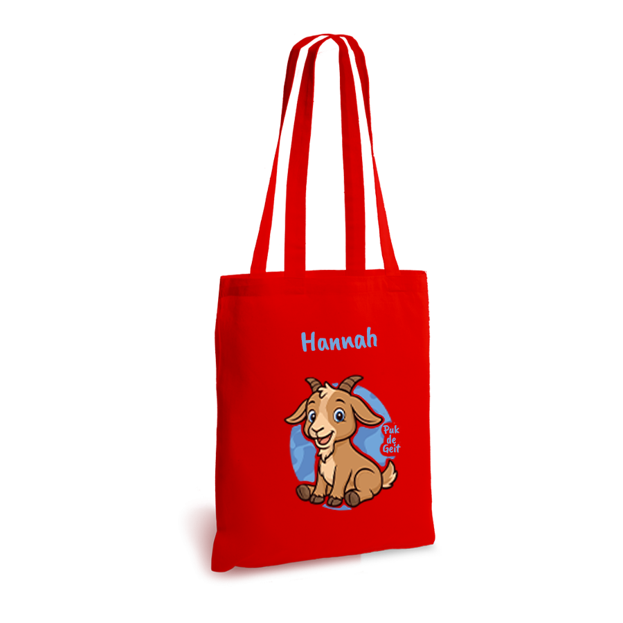 Puk de Geit | tote bag | gepersonaliseerd met naam - Afbeelding 8