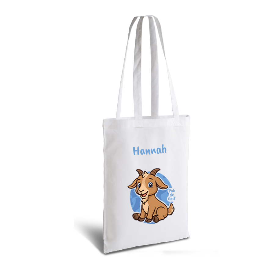 Puk de Geit | tote bag | gepersonaliseerd met naam - Afbeelding 12