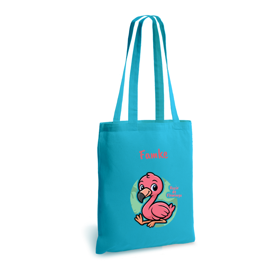Rozie de Flamingo | tote bag | gepersonaliseerd met naam - Afbeelding 8