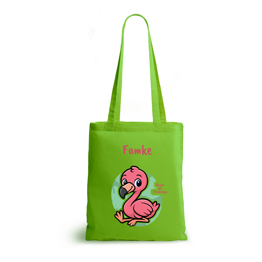 Rozie de Flamingo | tote bag | gepersonaliseerd met naam - Afbeelding 9
