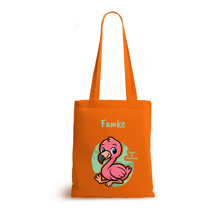 Rozie de Flamingo | tote bag | gepersonaliseerd met naam - Afbeelding 11