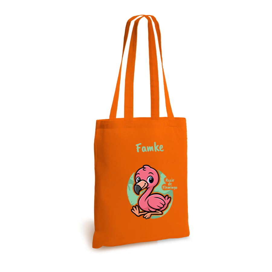 Rozie de Flamingo | tote bag | gepersonaliseerd met naam - Afbeelding 12