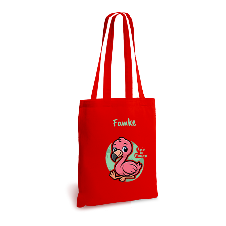 Rozie de Flamingo | tote bag | gepersonaliseerd met naam - Afbeelding 14