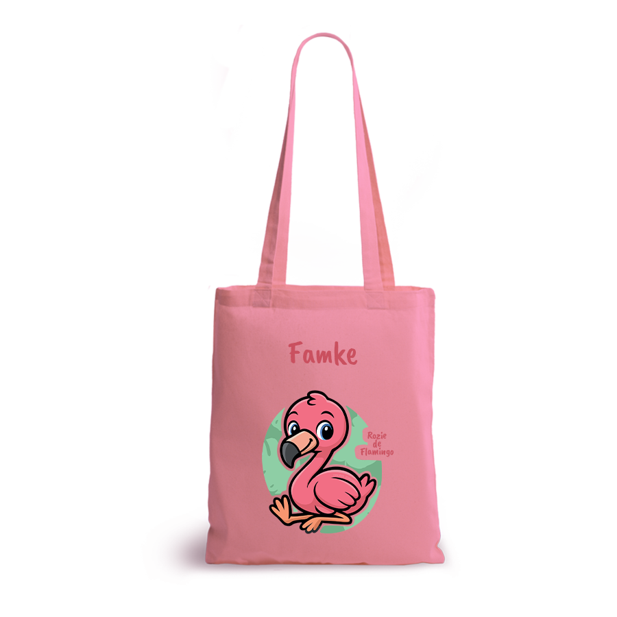 Rozie de Flamingo | tote bag | gepersonaliseerd met naam - Afbeelding 15