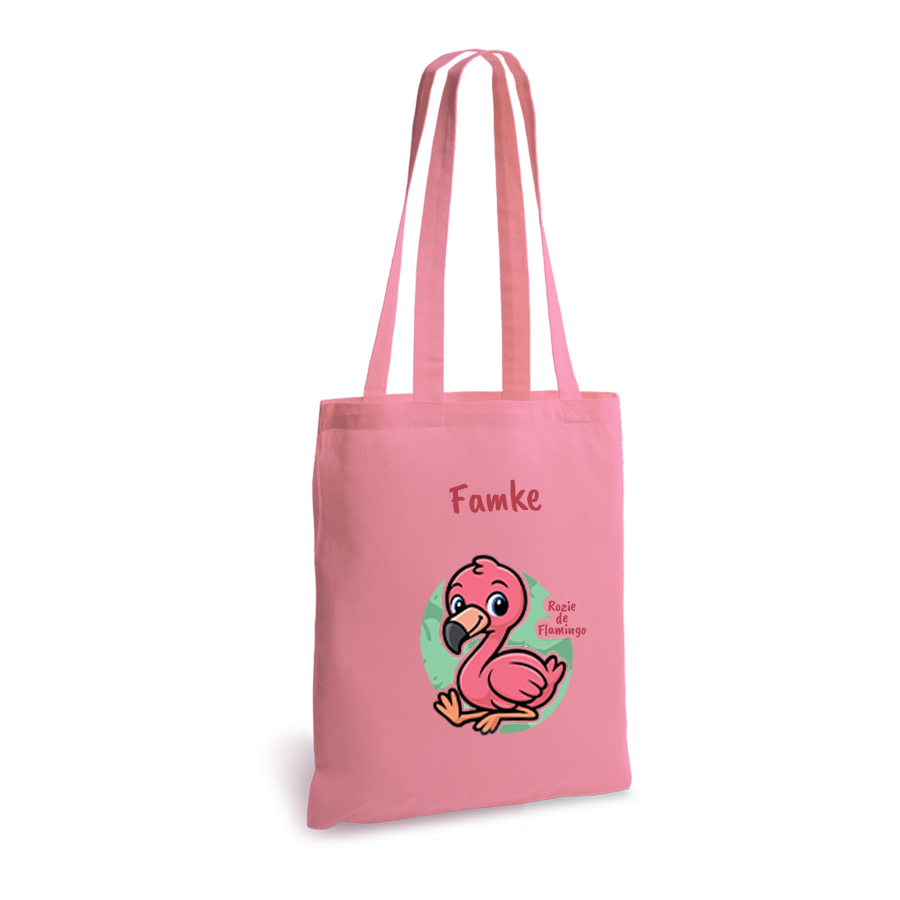 Rozie de Flamingo | tote bag | gepersonaliseerd met naam - Afbeelding 16