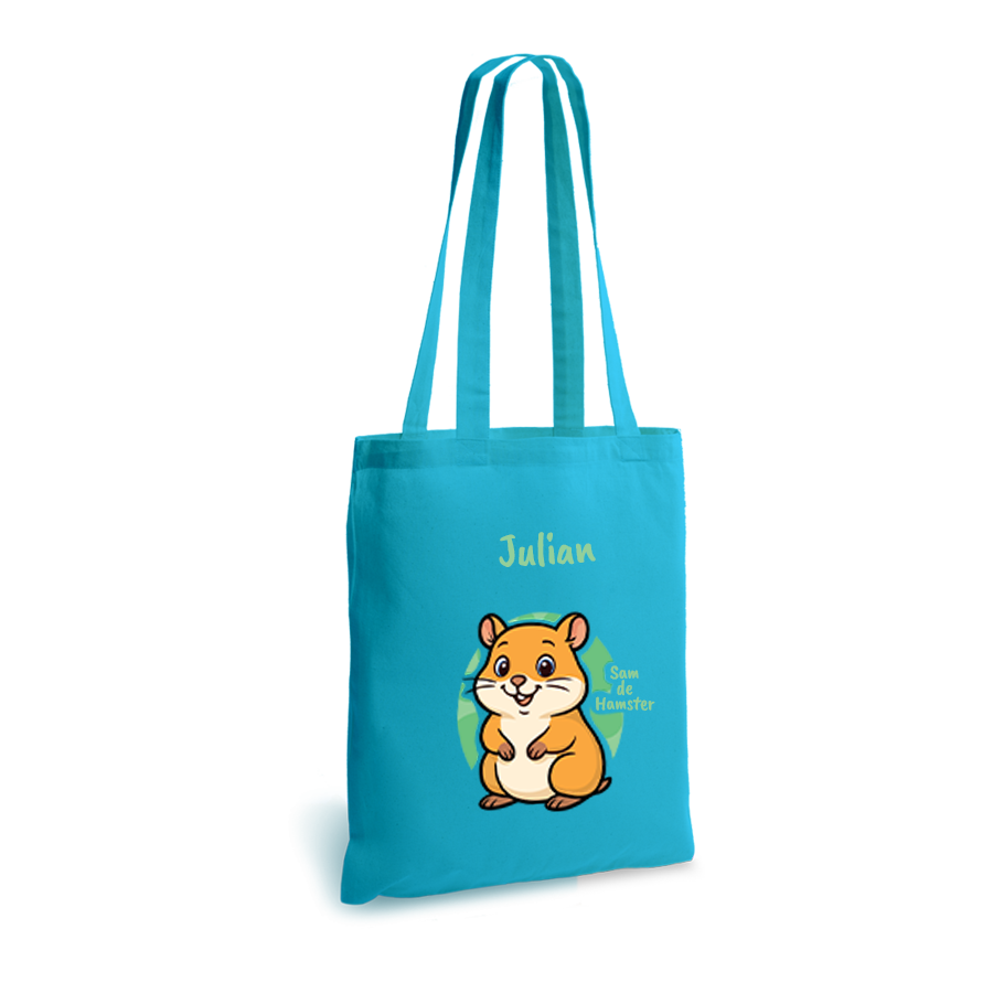 Sam de Hamster | tote bag | gepersonaliseerd met naam - Afbeelding 5