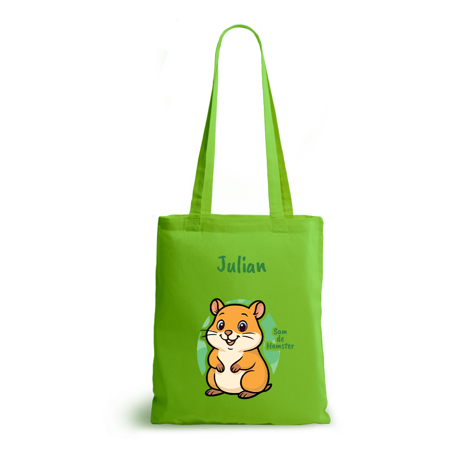 Sam de Hamster | tote bag | gepersonaliseerd met naam - Afbeelding 6