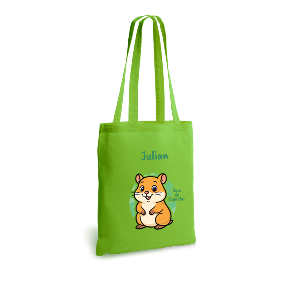 Sam de Hamster | tote bag | gepersonaliseerd met naam - Afbeelding 7