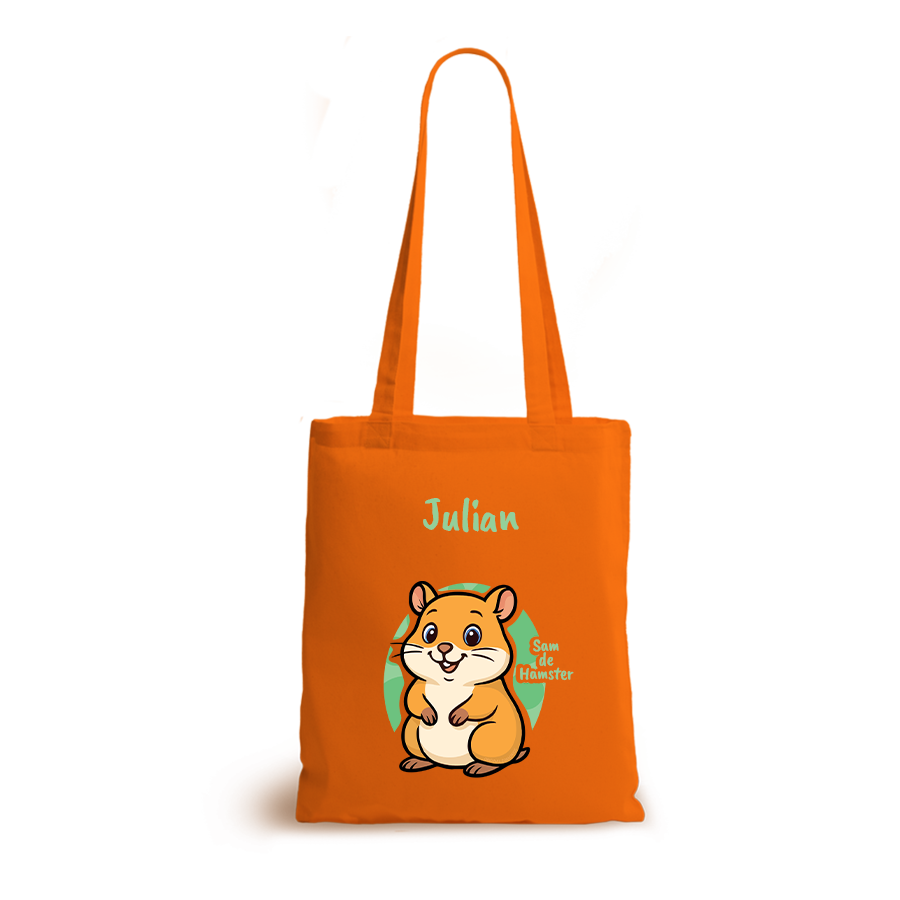 Sam de Hamster | tote bag | gepersonaliseerd met naam - Afbeelding 8