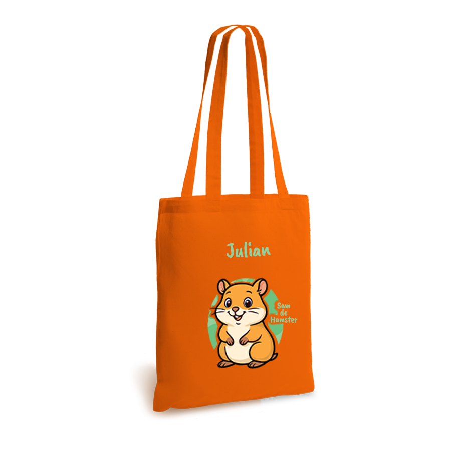 Sam de Hamster | tote bag | gepersonaliseerd met naam - Afbeelding 9