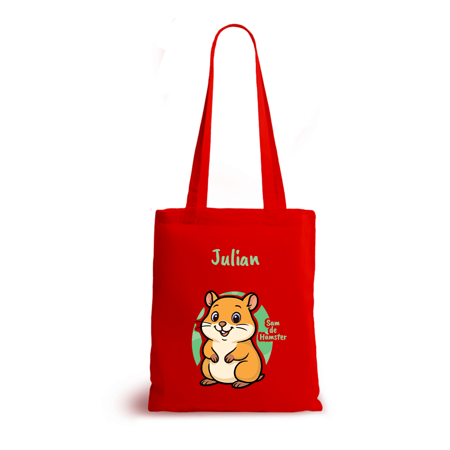 Sam de Hamster | tote bag | gepersonaliseerd met naam - Afbeelding 10