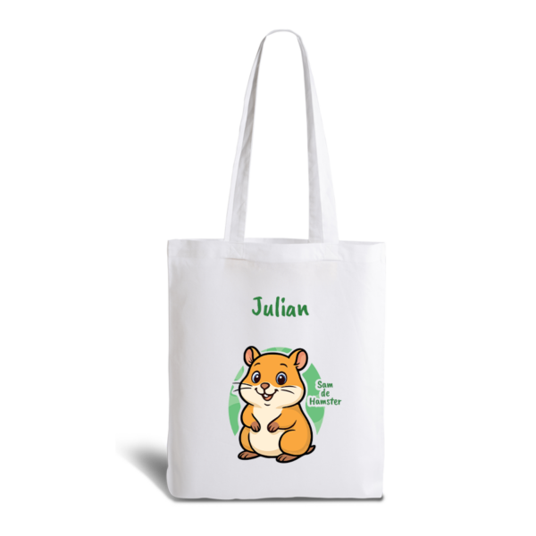 Sam de Hamster | tote bag | gepersonaliseerd met naam