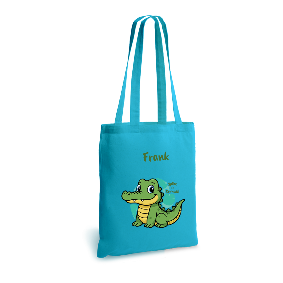 Spike de Krokodil | tote bag | gepersonaliseerd met naam - Afbeelding 6