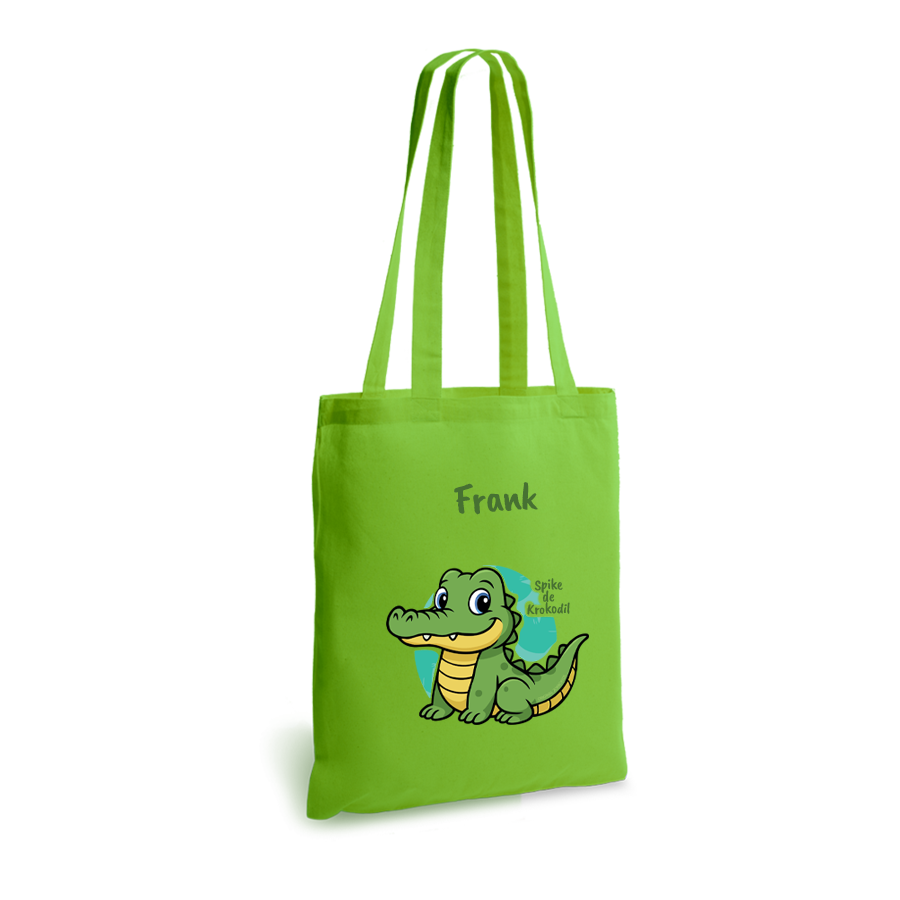 Spike de Krokodil | tote bag | gepersonaliseerd met naam - Afbeelding 8