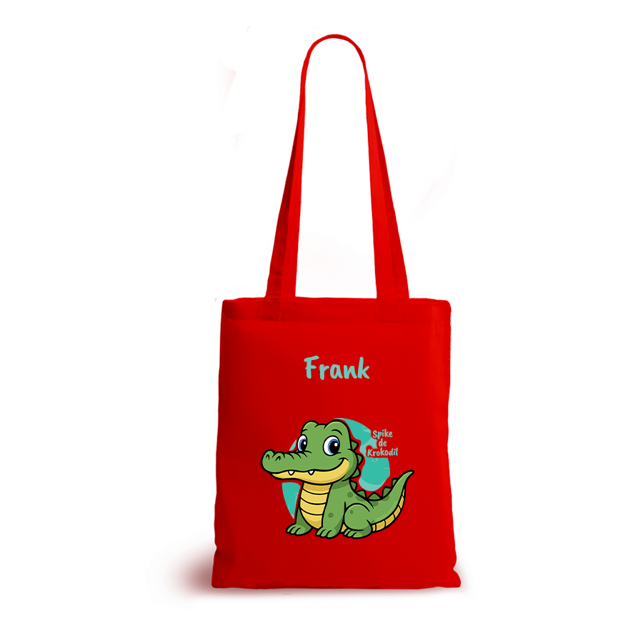 Spike de Krokodil | tote bag | gepersonaliseerd met naam - Afbeelding 11