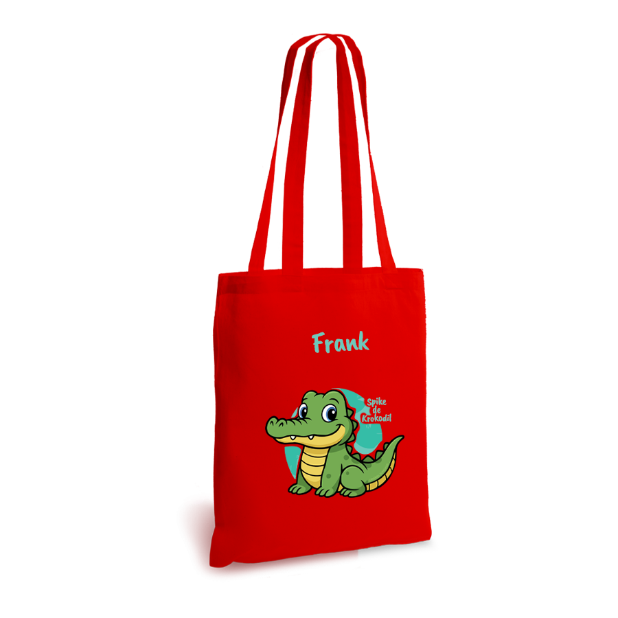 Spike de Krokodil | tote bag | gepersonaliseerd met naam - Afbeelding 12