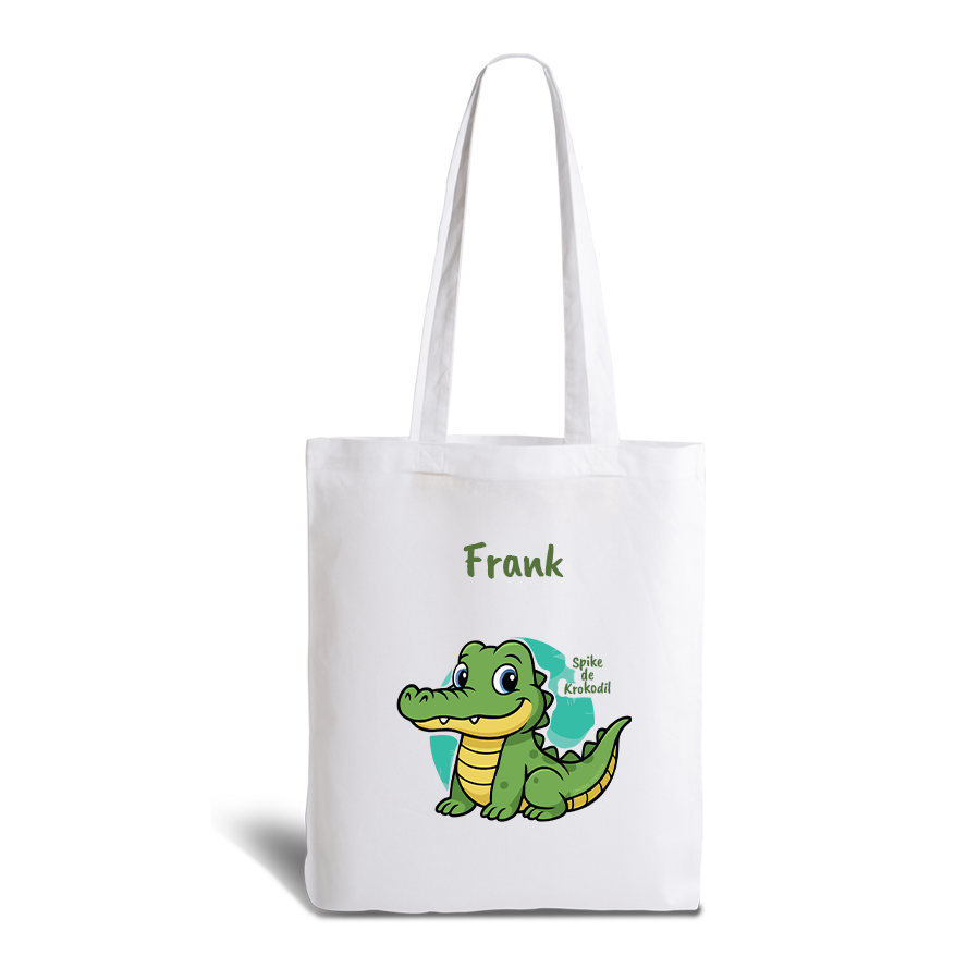 Spike de Krokodil | tote bag | gepersonaliseerd met naam - Afbeelding 15