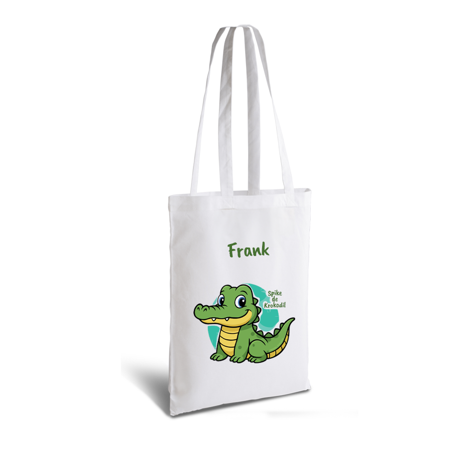 Spike de Krokodil | tote bag | gepersonaliseerd met naam - Afbeelding 16