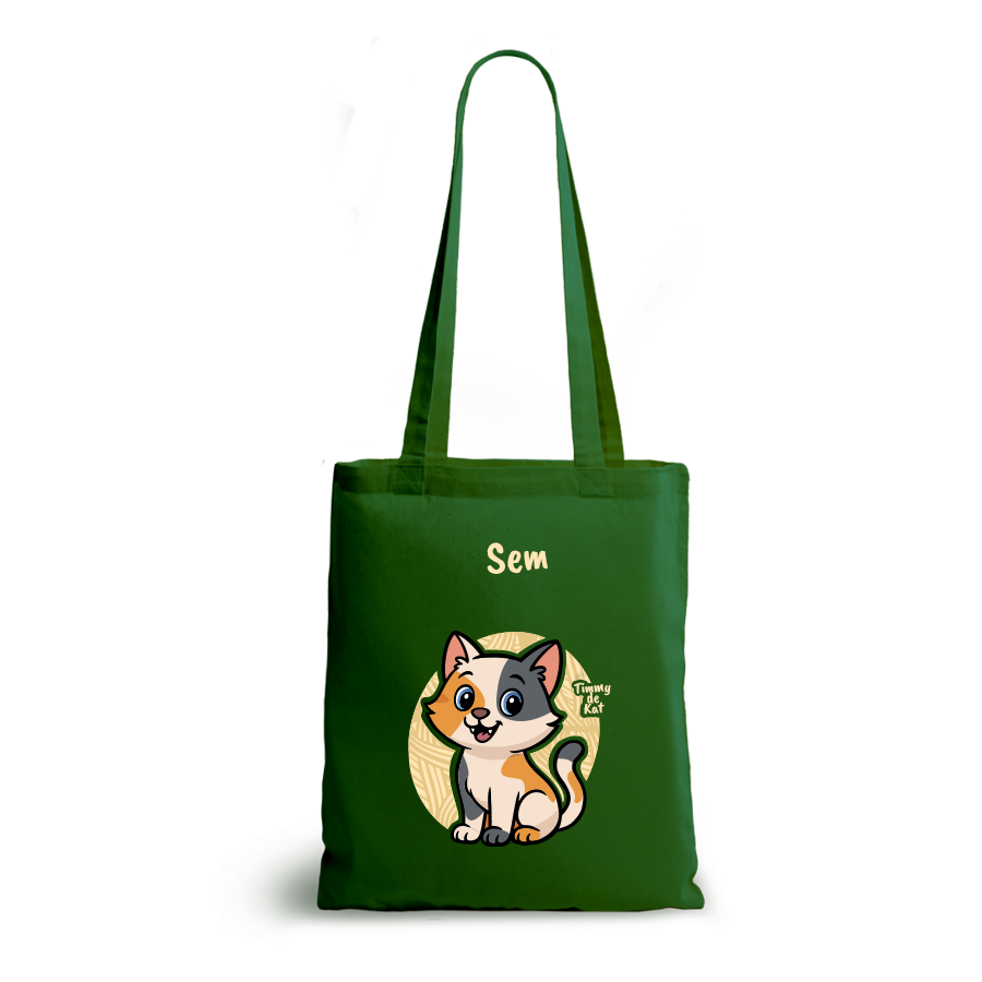 Timmy de Kat | tote bag | gepersonaliseerd met naam - Afbeelding 3