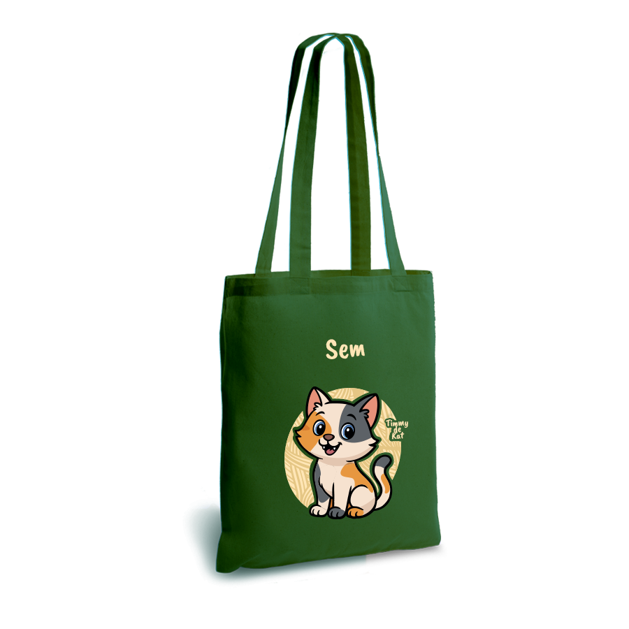 Timmy de Kat | tote bag | gepersonaliseerd met naam - Afbeelding 4