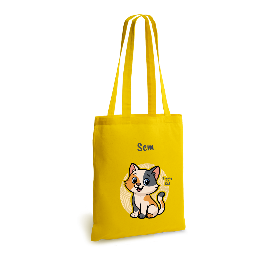 Timmy de Kat | tote bag | gepersonaliseerd met naam - Afbeelding 6