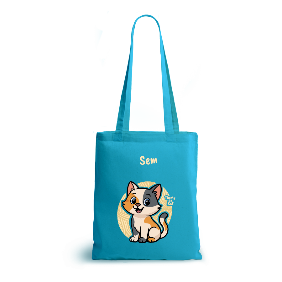 Timmy de Kat | tote bag | gepersonaliseerd met naam