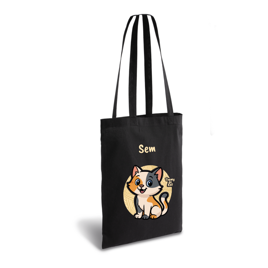 Timmy de Kat | tote bag | gepersonaliseerd met naam - Afbeelding 2
