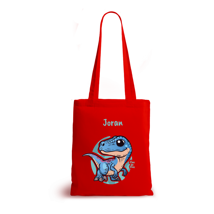 Zino de Dino | tote bag | gepersonaliseerd met naam - Afbeelding 13