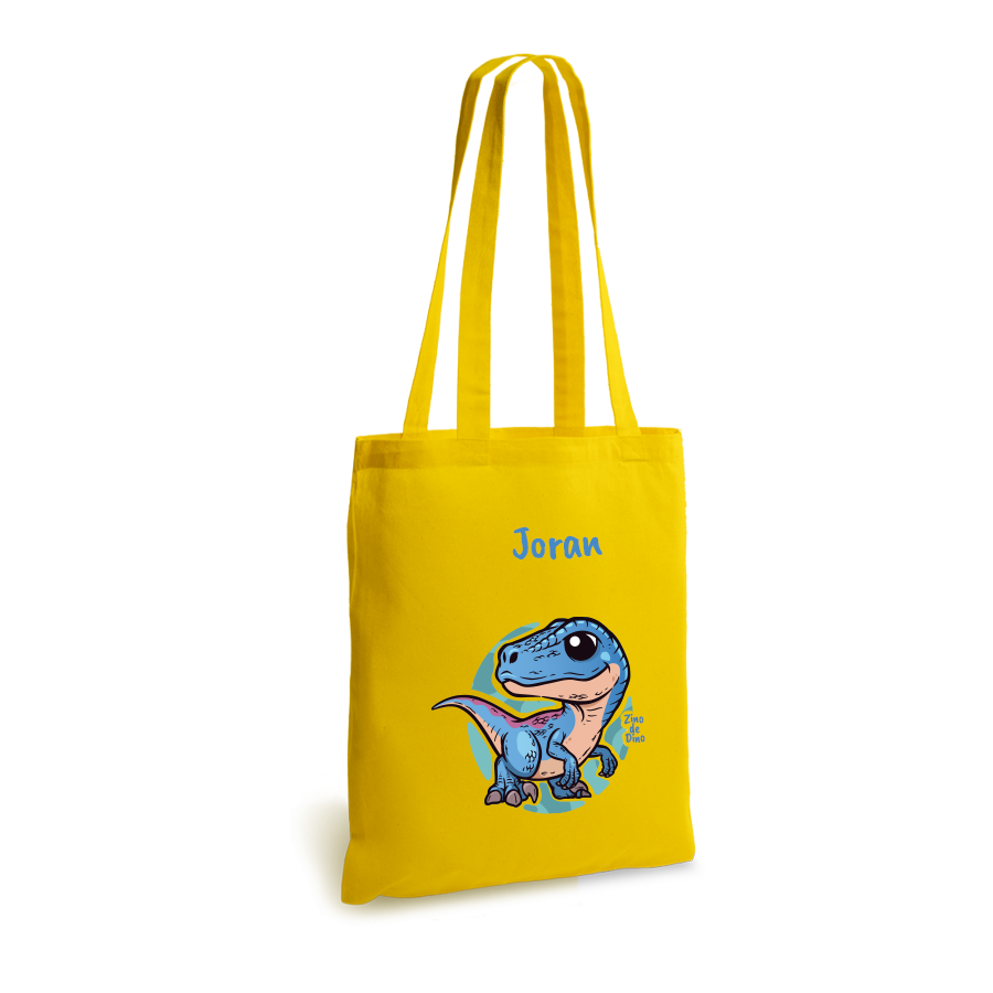 Zino de Dino | tote bag | gepersonaliseerd met naam - Afbeelding 6