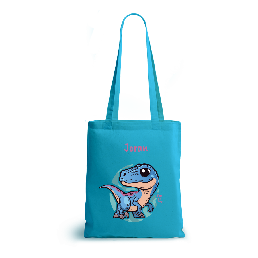Zino de Dino | tote bag | gepersonaliseerd met naam - Afbeelding 7