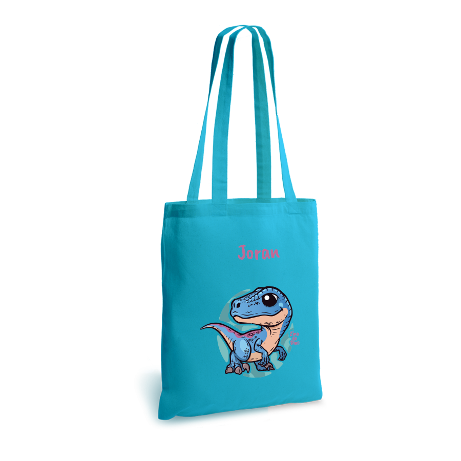 Zino de Dino | tote bag | gepersonaliseerd met naam - Afbeelding 8