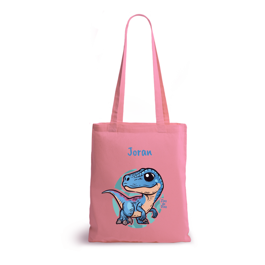 Zino de Dino | tote bag | gepersonaliseerd met naam