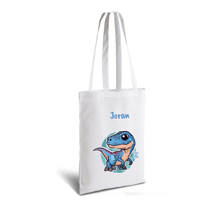 Zino de Dino | tote bag | gepersonaliseerd met naam - Afbeelding 17