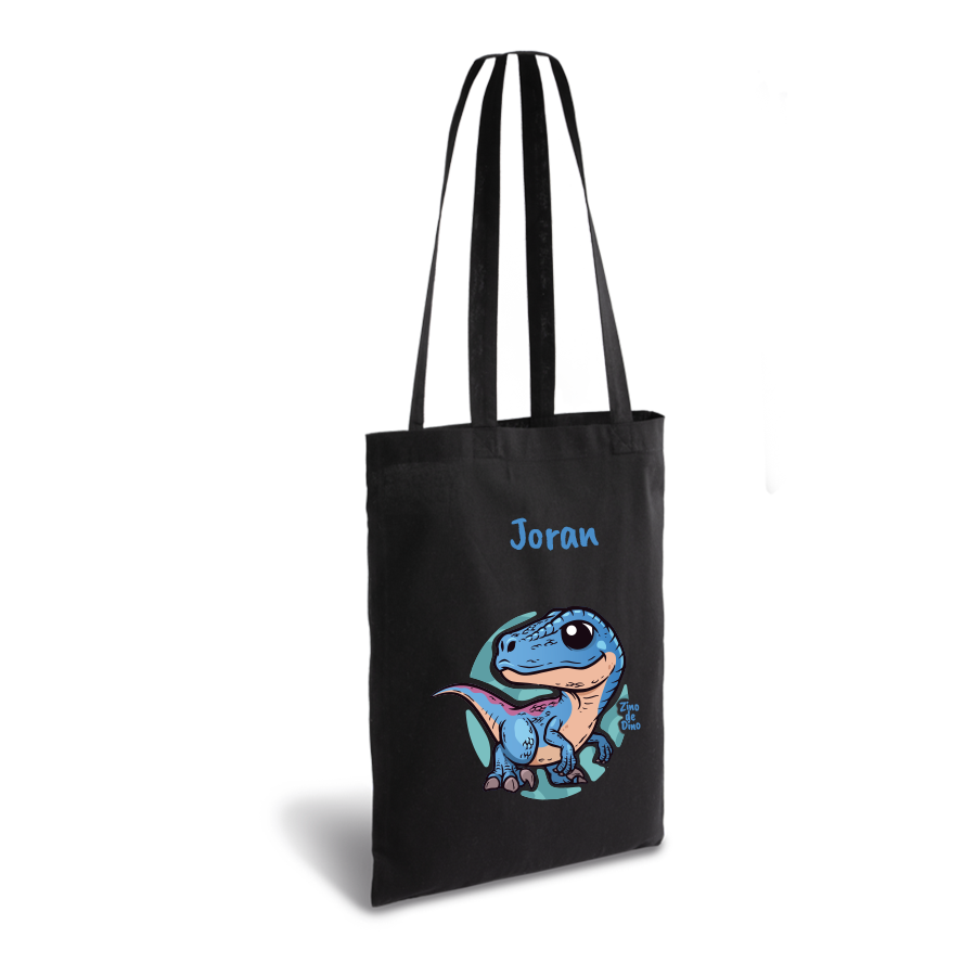 Zino de Dino | tote bag | gepersonaliseerd met naam - Afbeelding 2