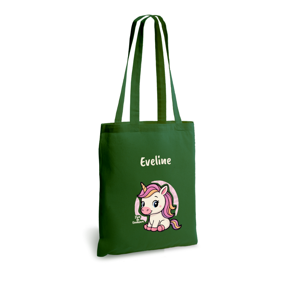 Ziva de Eenhoorn | tote bag | gepersonaliseerd met naam - Afbeelding 4
