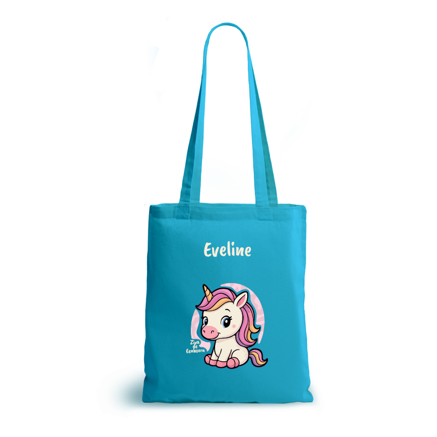 Ziva de Eenhoorn | tote bag | gepersonaliseerd met naam - Afbeelding 7
