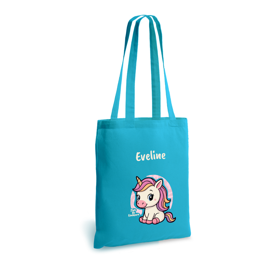 Ziva de Eenhoorn | tote bag | gepersonaliseerd met naam - Afbeelding 8