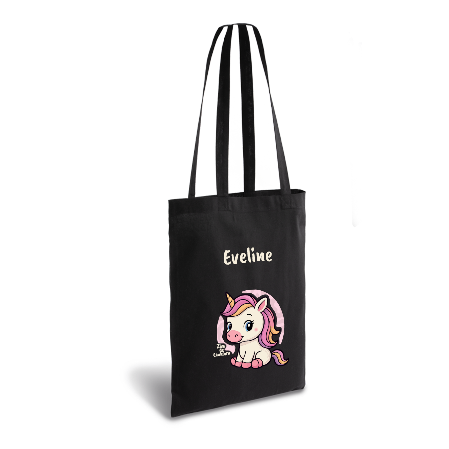Ziva de Eenhoorn | tote bag | gepersonaliseerd met naam - Afbeelding 2